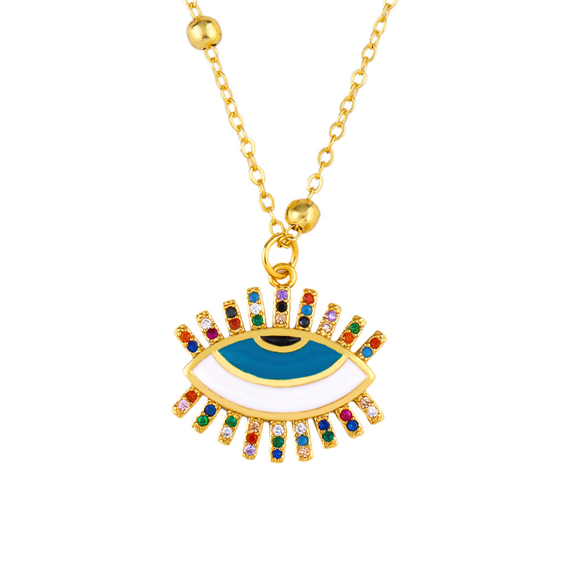 ed087dee fdff 47c9 ae43 dfc6b19a0b85 Simple female wild devil's eye pendant necklace jewelry