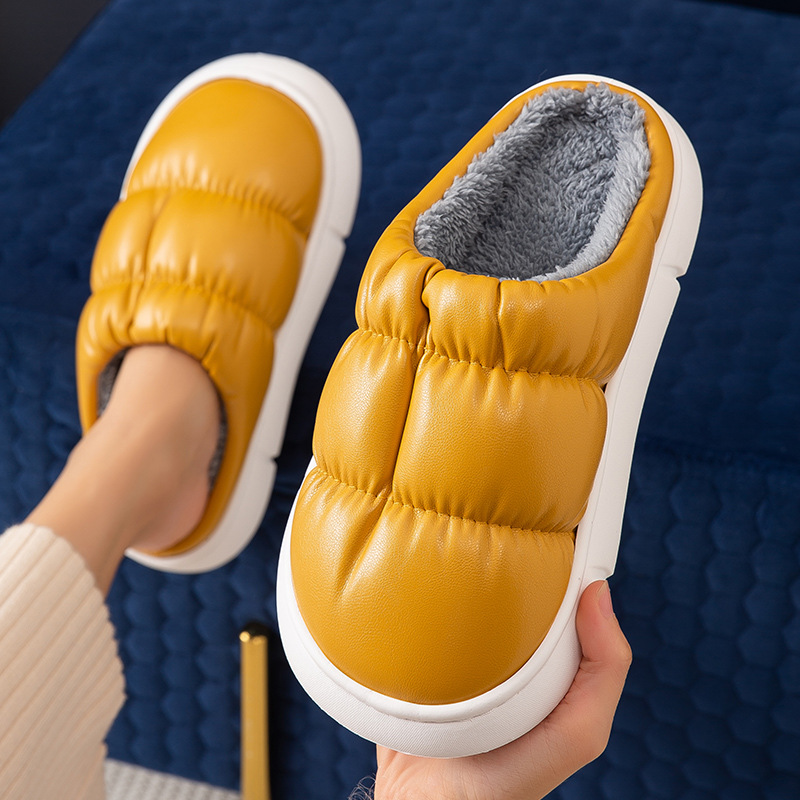 Home Slippers Women Soft Waterproof Non-slip Shoes Winter - CJdropshipping