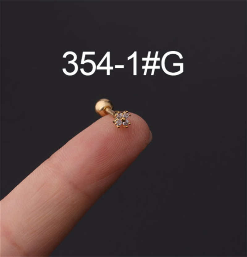 ee86ff33 2fe5 4a46 b652 01b877cf5441 Stainless Steel Stud Zircon Pierced Earrings