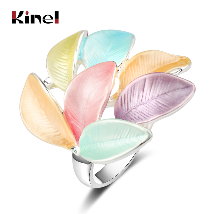 eef6be68 cf05 445b 993c 0aa3b254eda4 Colorful leaf ladies ring