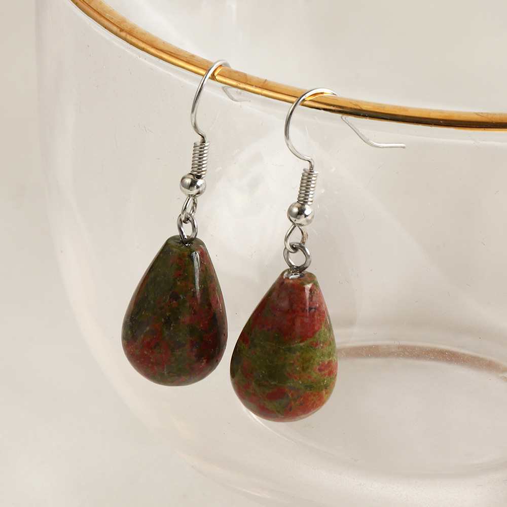 f29c866a 37d4 4346 bb6b 6b878de797ad Simple Temperament Transparent Crystal Drop Earrings