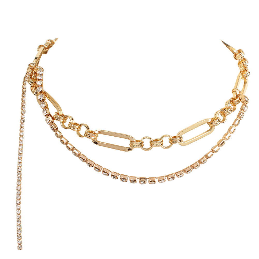 f369278b 1ae6 4911 84a2 fae4e63be4c0 Simple Retro Double-layered Tassel Gold Necklace