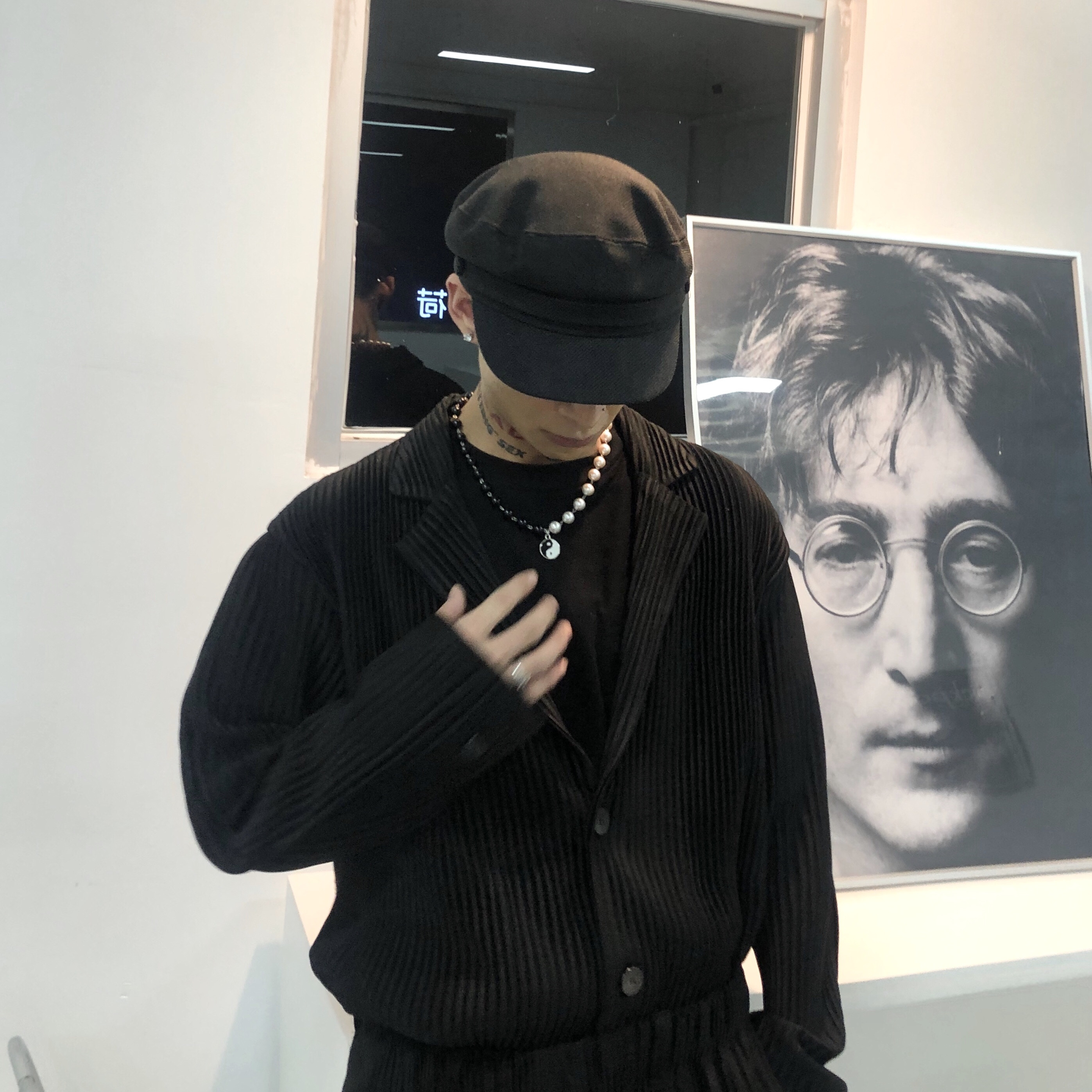 Yin Yang Taiji Pearl Hip Hop Necklace 5 f627621f 71a5 48bb 8c80 d98e4b374425 Yin Yang Taiji Pearl Hip Hop Necklace