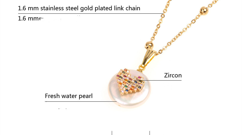 f7dbd373 95a6 413d 905a 9e89b8112acf Micro-inlaid Zircon Bee Necklace, Twist-shaped Special-shaped Pearl Love Pendant Necklace