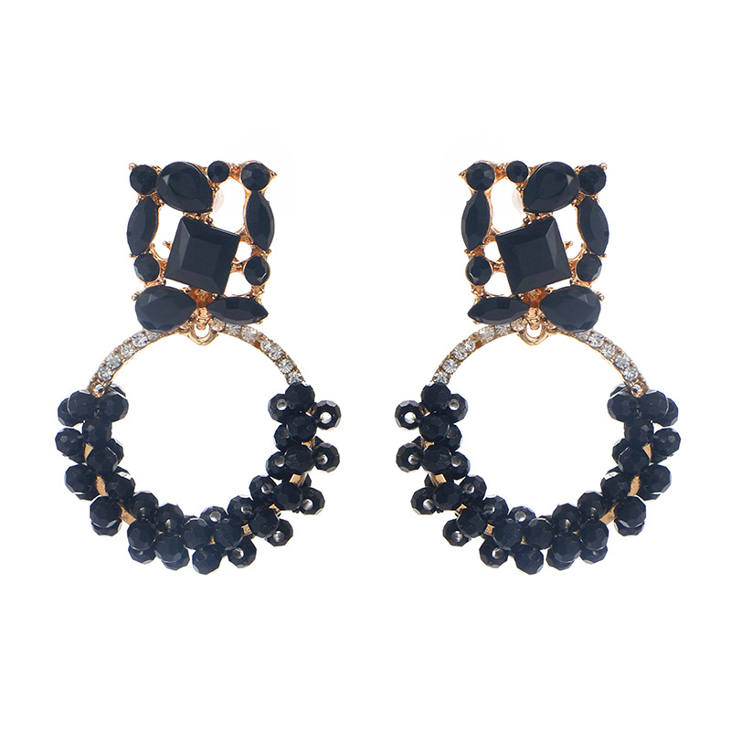 Fashion Earrings Retro Colored Diamond Exaggerated Round Earrings 1 f857bb49 9a13 430a 8938 ebb1428aef26 Fashion Earrings Retro Colored Diamond Exaggerated Round Earrings