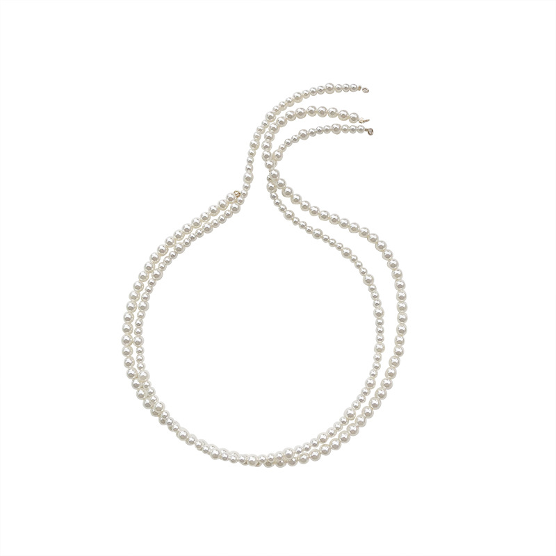 f8c32da2 76f5 4b19 aba8 c9b0721bb11c Handmade Type Highlight Pearl Clavicle Necklace Retro