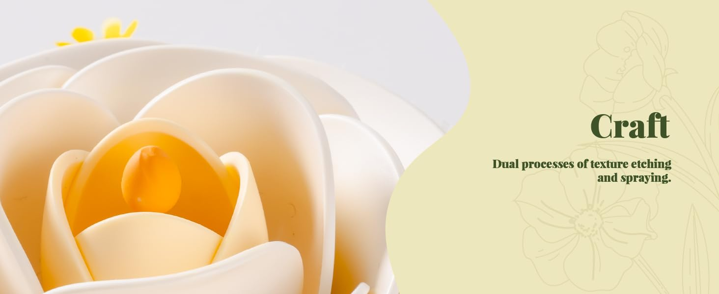 ROBOTIME Flower 3D Puzzle Model Kits Puzzles for Adults to Build Artificial Flowers with Stand