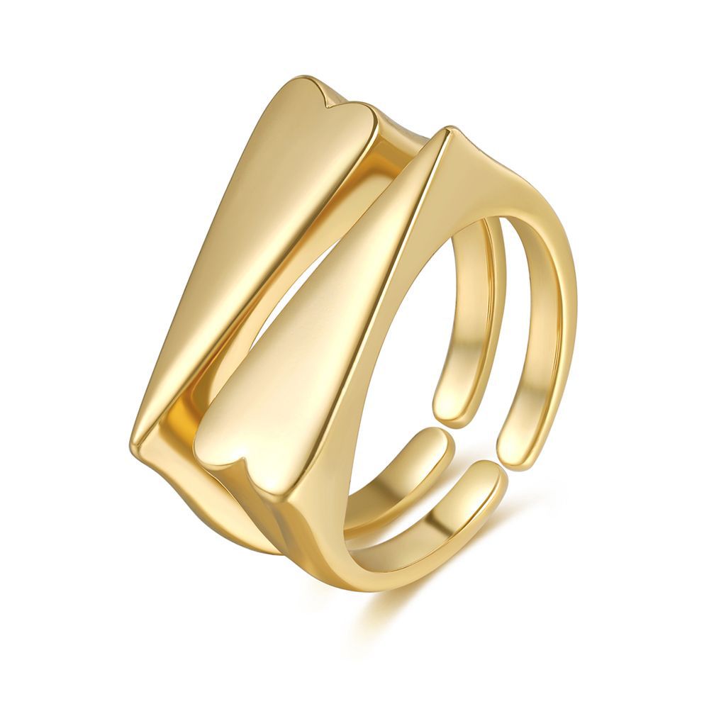 f9c6ade9 a433 4c1e 8390 aa1efd5def53 Paired Double Love Rings 18K Gold Color Preserving Jewelry