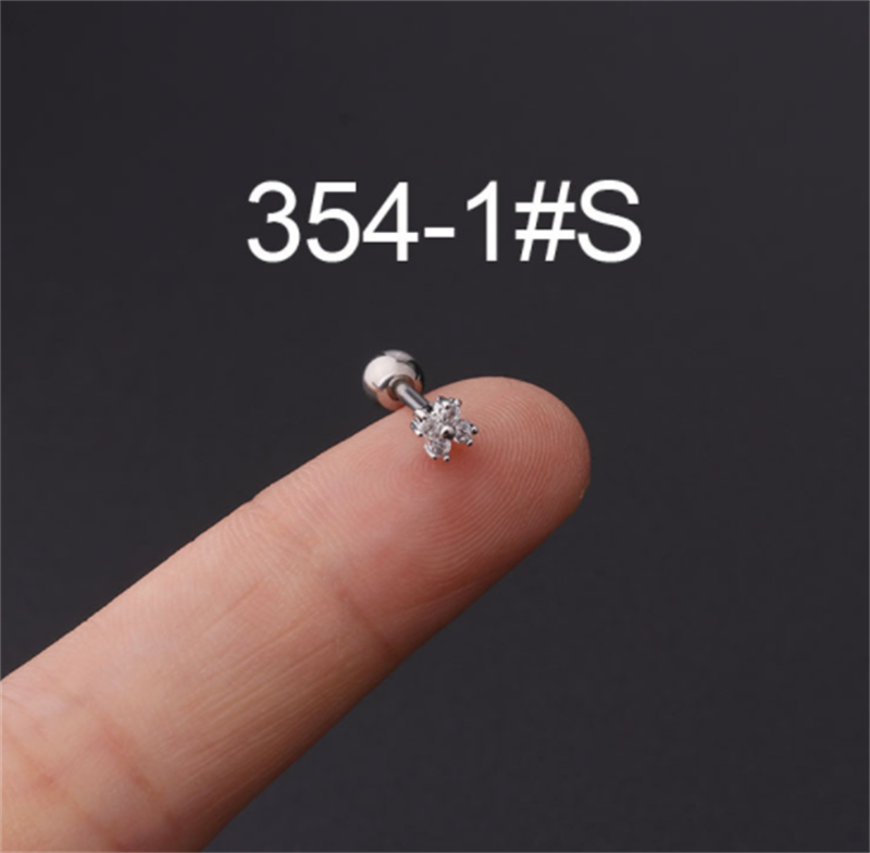 fdb07e5c 3996 4466 a578 d53a8700d236 Stainless Steel Stud Zircon Pierced Earrings