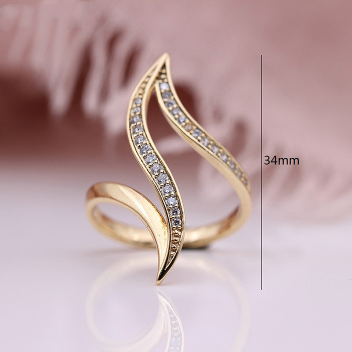 fe2616e0 ec74 46b8 9abe 8c159f60f12c Fashion Exaggerated Curve Rose Gold Women Ring