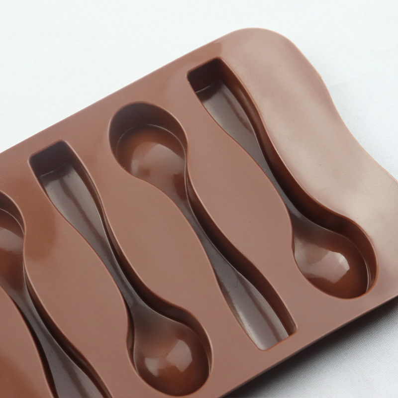 Title 3, Forma de Silicone com 6 Colheres para Chocolate...