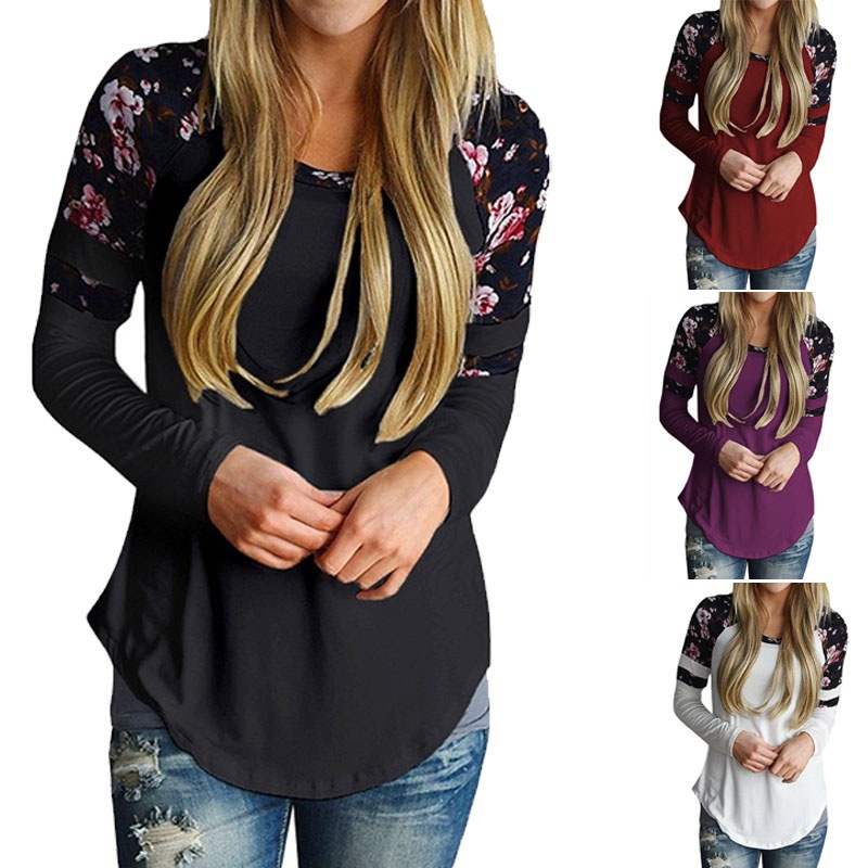 Title 2, Bedrucktes Damen-Pullover-T-Shirt mit Rundhalsa...