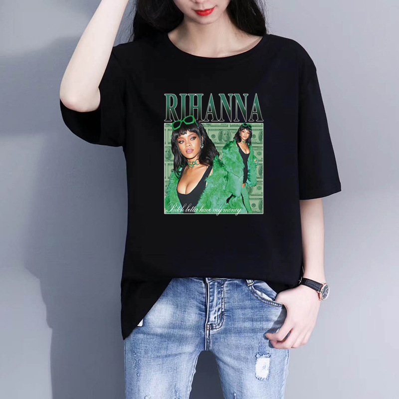 Title 1, Singer Print Eccentric Personality T-shirt