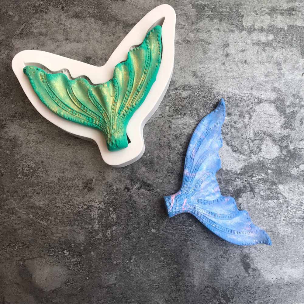 Title 2, Fondant Mermaid Tail Silicone Mold Fondant Baki...