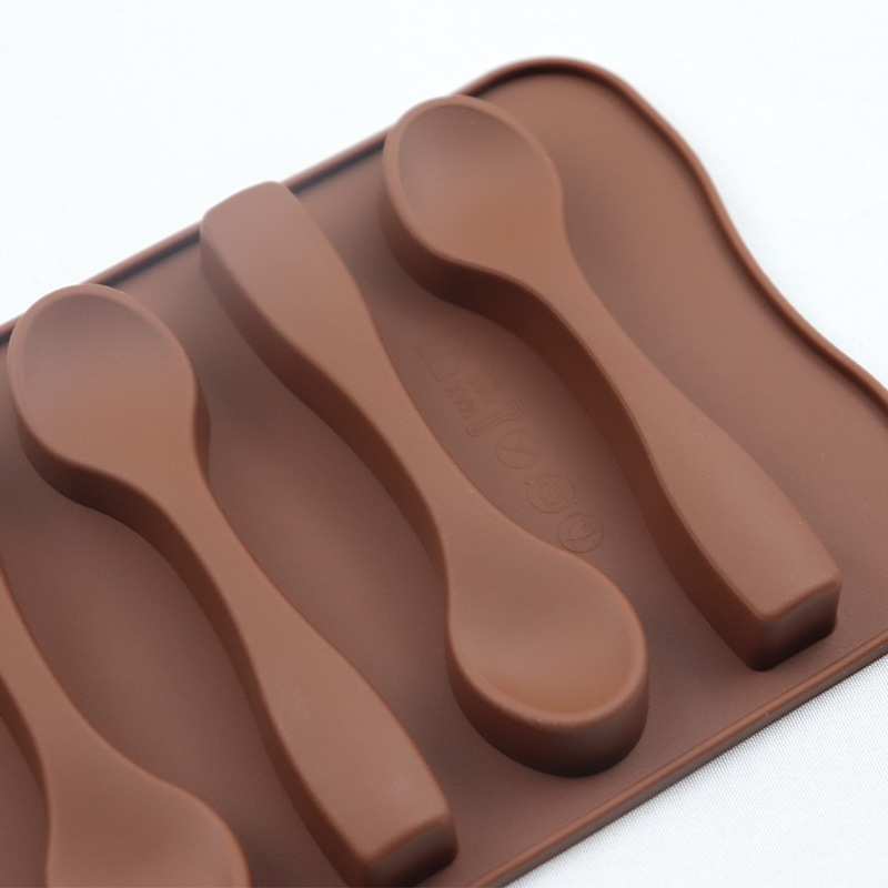 Title 5, Forma de Silicone com 6 Colheres para Chocolate...