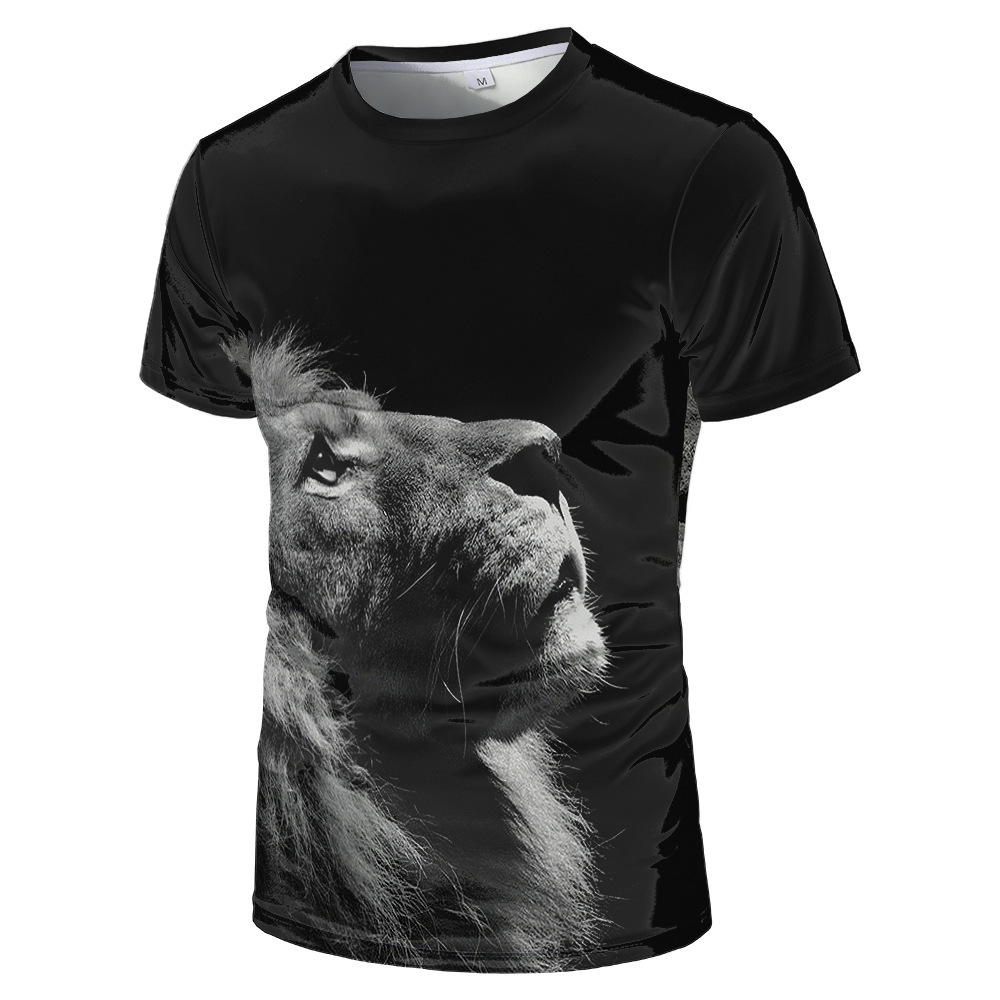 Title 3, Rundhals-Herren-T-Shirt mit 3D-Digitaldruck, ku...